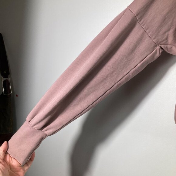 Womens UO Project Social T Sweatshirt M Mauve Cotton Polyester Spandex Long Slee - Picture 5 of 9